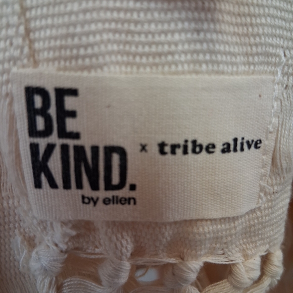 Be Kind By Ellen X Tribe Alive Chic Cream Scarf for Women tribe alive denim - Picture 4 of 10